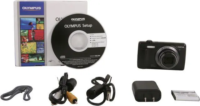 Alt view image 8 of 8 - Olympus VR-340 Black 16MP Digital Camera with 10x Optical Zoom