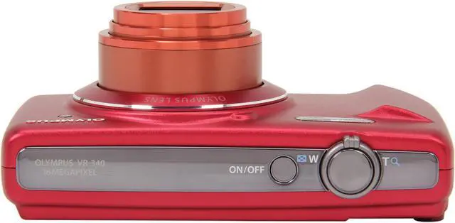 Alt view image 6 of 8 - Olympus VR-340 Red 16MP Digital Camera With 10x Optical Zoom
