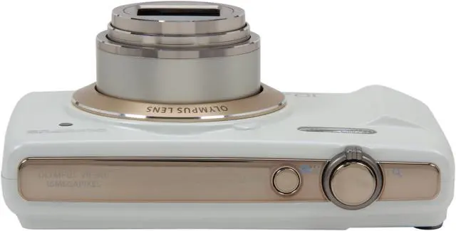 Alt view image 6 of 8 - Olympus VR-340 White 16MP Digital Camera with 10x Optical Zoom