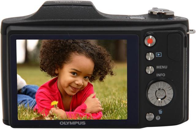 Alt view image 4 of 9 - OLYMPUS SZ-12 Black 14 MP 24X Optical Zoom 25mm Wide Angle Digital Camera HDTV Output