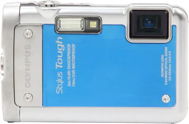Alt view image 3 of 9 - OLYMPUS Stylus Tough 8010 Blue 14MP Waterproof Action Camera