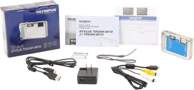 Alt view image 9 of 9 - OLYMPUS Stylus Tough 8010 Blue 14MP Waterproof Action Camera