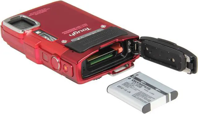 Alt view image 8 of 9 - OLYMPUS TG-830 iHS Red 16 MP 5X Optical Zoom Waterproof Shockproof Wide Angle Digital Camera HDTV Output