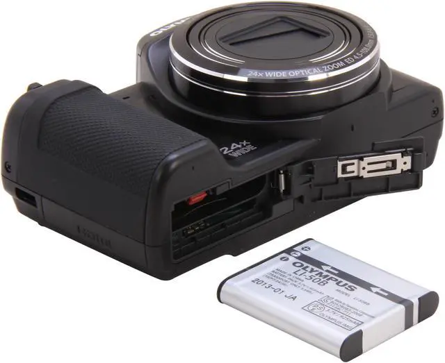 Alt view image 6 of 8 - OLYMPUS SZ-15 Black 16 MP 24X Optical Zoom Wide Angle Digital Camera HDTV Output