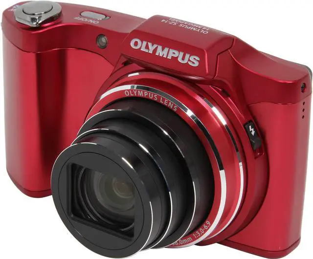 OLYMPUS Stylus SZ-14 Red 14 MP Digital Camera - Newegg.com