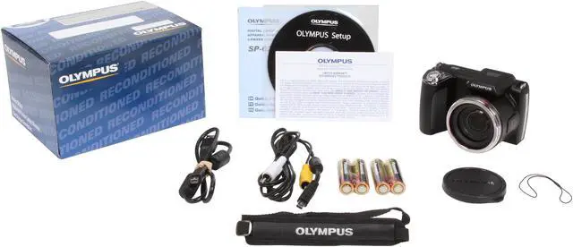 Alt view image 9 of 9 - OLYMPUS SP-620UZ Black 16 MP 21X Optical Zoom 25mm Wide Angle Digital Camera HDTV Output
