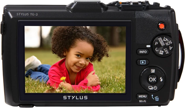 Alt view image 4 of 8 - OLYMPUS TOUGH TG-3 V104140BU000 Black 16MP 3.0" 460K Action Camera