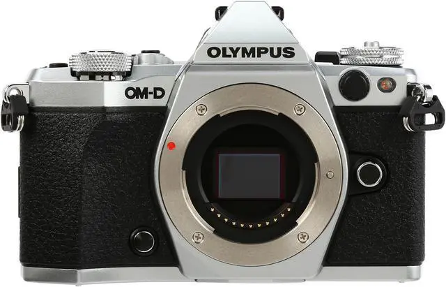 Alt view image 2 of 10 - OLYMPUS OM-D E-M5 Mark II V207040SU000 Silver 16.1 MP 3.0" LCD Mirrorless Micro Four Thirds Digital Camera (Body)