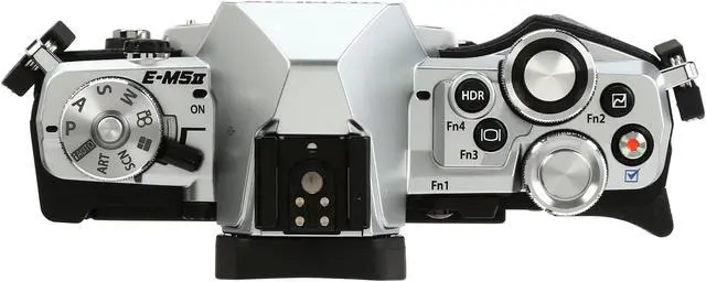 Alt view image 6 of 10 - OLYMPUS OM-D E-M5 Mark II V207040SU000 Silver 16.1 MP 3.0" LCD Mirrorless Micro Four Thirds Digital Camera (Body)