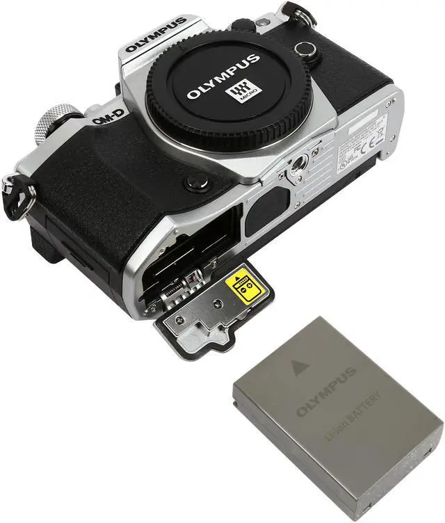 Alt view image 9 of 10 - OLYMPUS OM-D E-M5 Mark II V207040SU000 Silver 16.1 MP 3.0" LCD Mirrorless Micro Four Thirds Digital Camera (Body)