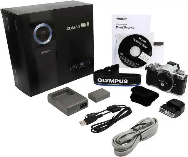 Alt view image 10 of 10 - OLYMPUS OM-D E-M5 Mark II V207040SU000 Silver 16.1 MP 3.0" LCD Mirrorless Micro Four Thirds Digital Camera (Body)