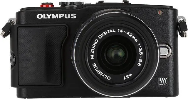 Alt view image 2 of 11 - OLYMPUS PEN E-PL6 V205051BU000 Black 16.1 MP 3.0" 460K LCD Interchangeable Lens System Camera with 14-42mm II Lens