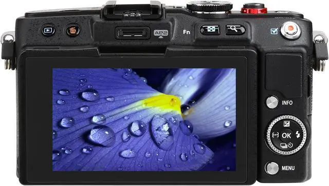 Alt view image 4 of 11 - OLYMPUS PEN E-PL6 V205051BU000 Black 16.1 MP 3.0" 460K LCD Interchangeable Lens System Camera with 14-42mm II Lens