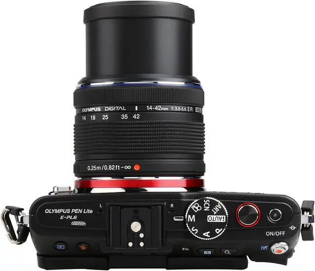 Alt view image 6 of 11 - OLYMPUS PEN E-PL6 V205051BU000 Black 16.1 MP 3.0" 460K LCD Interchangeable Lens System Camera with 14-42mm II Lens