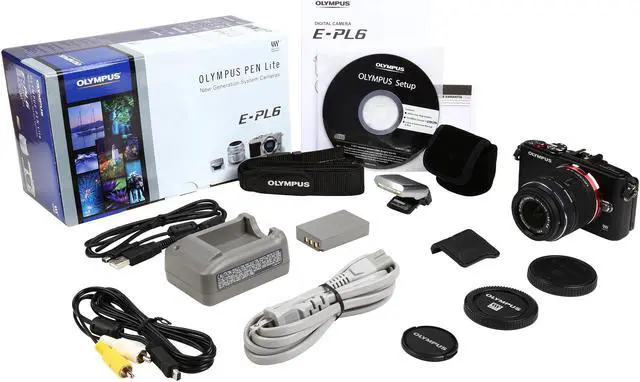 Alt view image 11 of 11 - OLYMPUS PEN E-PL6 V205051BU000 Black 16.1 MP 3.0" 460K LCD Interchangeable Lens System Camera with 14-42mm II Lens