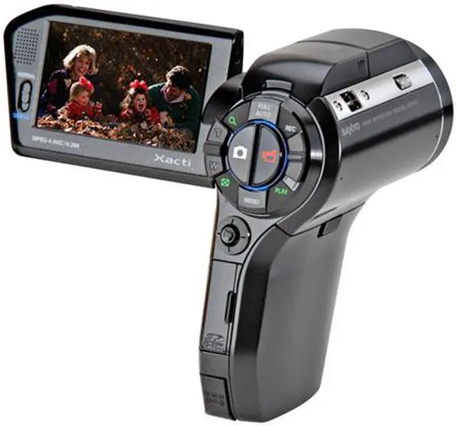 Alt view image 2 of 4 - SANYO VPC-HD1000 Black 4.0MP 2.7"230K 10X Optical Zoom High Definition Digital Movie Camera