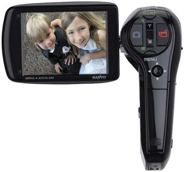 Alt view image 5 of 5 - SANYO Xacti VPC-CG9  Black 9.1MP 1/2.33" CMOS 2.5" 230K 5X  Optical Zoom Flash Memory Digital Movie Camera