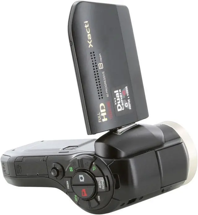 Alt view image 6 of 15 - SANYO Xacti VPC-HD2000 Black 1/2.5" CMOS 10x Optical Full HD Dual Camera -  International Model, no US Warranty. Covered only under Newegg's 30 Day Return Policy