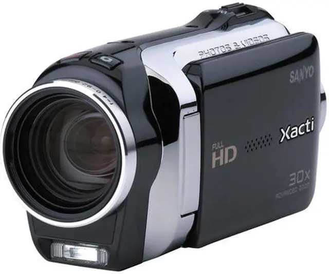 Main image of SANYO Xacti VPC-SH1 Black 1/3.6" CMOS 2.7" 230K LCD 23X Optical Zoom Full HD Dual Camera