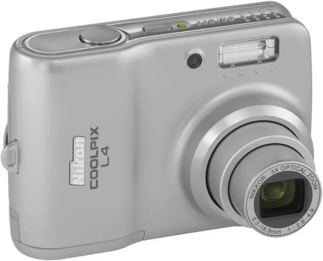 Alt view image 2 of 4 - Nikon CoolPix L4 Gray 4.0 MP 3X Optical Zoom Digital Camera