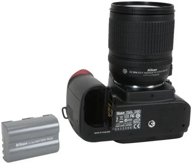 Alt view image 12 of 13 - Nikon D80 Black 10.2 MP Digital SLR Camera w/ AF-S DX Zoom-NIKKOR 18-135mm f/3.5-5.6G IF-ED Lens