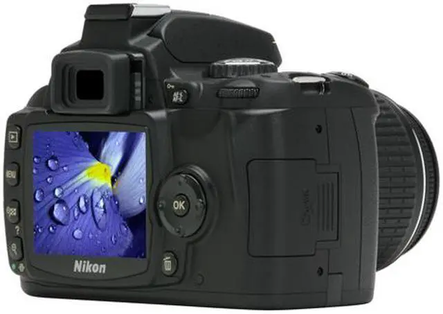 Alt view image 5 of 13 - Nikon D40 Black 6.1 MP Digital SLR Camera w/AF-S DX NIKKOR ED 18-55mm f/3.5-5.6G II Lens