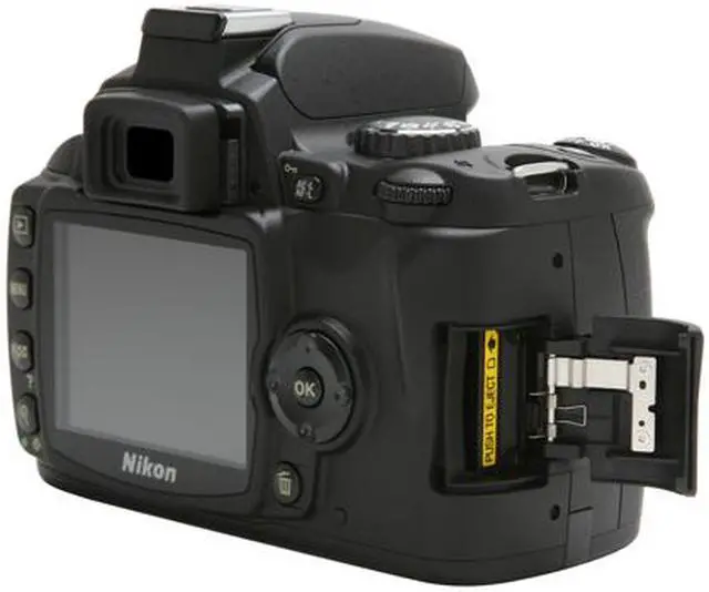 Alt view image 11 of 13 - Nikon D40 Black 6.1 MP Digital SLR Camera w/AF-S DX NIKKOR ED 18-55mm f/3.5-5.6G II Lens