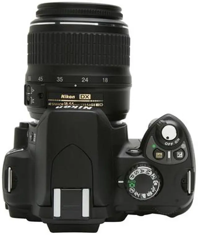 Alt view image 10 of 13 - Nikon D40 Black 6.1 MP Digital SLR Camera w/AF-S DX NIKKOR ED 18-55mm f/3.5-5.6G II Lens