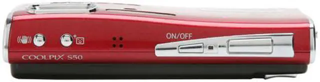 Alt view image 10 of 12 - Nikon CoolPix S50 Red 7.2 MP 3X Optical Zoom Digital Camera