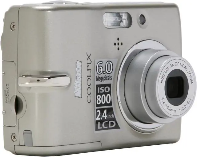 Alt view image 7 of 13 - Nikon CoolPix L11 Gray 6.0 MP 3X Optical Zoom Digital Camera