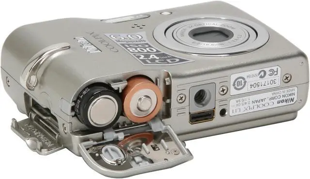 Alt view image 12 of 13 - Nikon CoolPix L11 Gray 6.0 MP 3X Optical Zoom Digital Camera