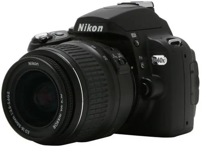 Main image of Nikon D40x Black 10.2 MP Digital SLR Camera w/ AF-S DX Zoom- NIKKOR 18-55mm f/3.5-5.6G ED II Lens