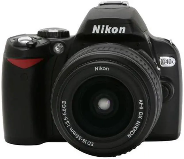 Alt view image 8 of 13 - Nikon D40x Black 10.2 MP Digital SLR Camera w/ AF-S DX Zoom- NIKKOR 18-55mm f/3.5-5.6G ED II Lens