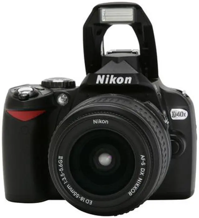 Alt view image 9 of 13 - Nikon D40x Black 10.2 MP Digital SLR Camera w/ AF-S DX Zoom- NIKKOR 18-55mm f/3.5-5.6G ED II Lens