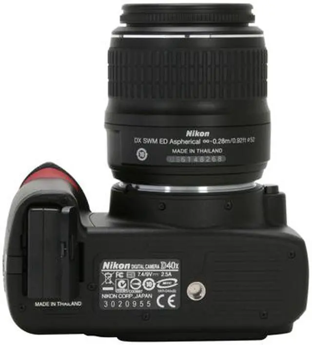 Alt view image 12 of 13 - Nikon D40x Black 10.2 MP Digital SLR Camera w/ AF-S DX Zoom- NIKKOR 18-55mm f/3.5-5.6G ED II Lens