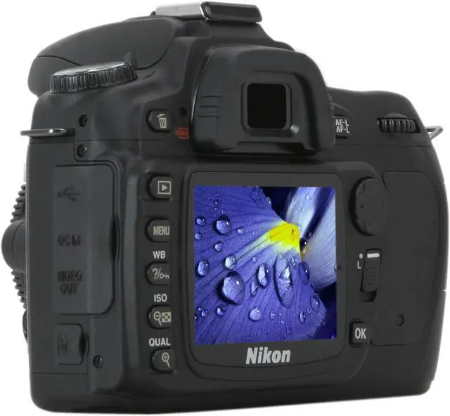 Alt view image 3 of 15 - Nikon D80 Black 10.2 MP Digital SLR Camera - Body Only