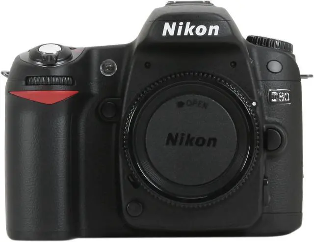 Alt view image 8 of 15 - Nikon D80 Black 10.2 MP Digital SLR Camera - Body Only