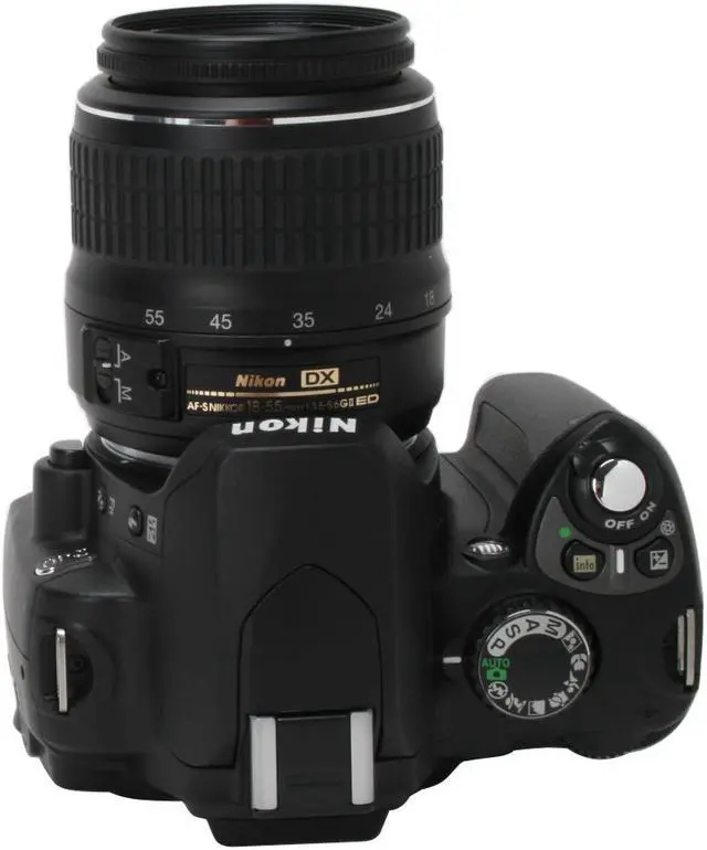 Alt view image 5 of 12 - Nikon D40 Black 6.1 MP Digital SLR Camera w/ AF-S DX NIKKOR 18-55mm f/3.5-5.6G II ED Lens
