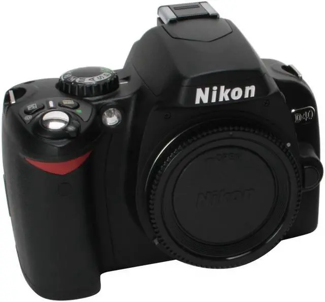 Alt view image 7 of 12 - Nikon D40 Black 6.1 MP Digital SLR Camera w/ AF-S DX NIKKOR 18-55mm f/3.5-5.6G II ED Lens