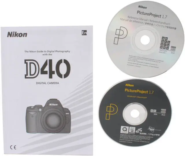 Alt view image 10 of 12 - Nikon D40 Black 6.1 MP Digital SLR Camera w/ AF-S DX NIKKOR 18-55mm f/3.5-5.6G II ED Lens