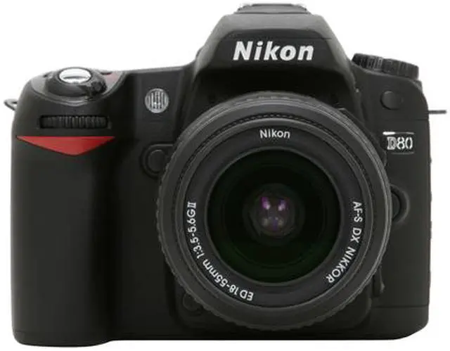 Alt view image 8 of 13 - Nikon D80 Black 10.2 MP Digital SLR Camera w/ AF-S DX Zoom-NIKKOR 18-55mm f/3.5-5.6G ED II Lens