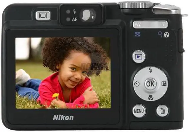 Alt view image 4 of 12 - Nikon Coolpix P50 Black 8.1 MP 2.4" 115K LCD 3.6X Optical Zoom 28mm Wide Angle Digital Camera