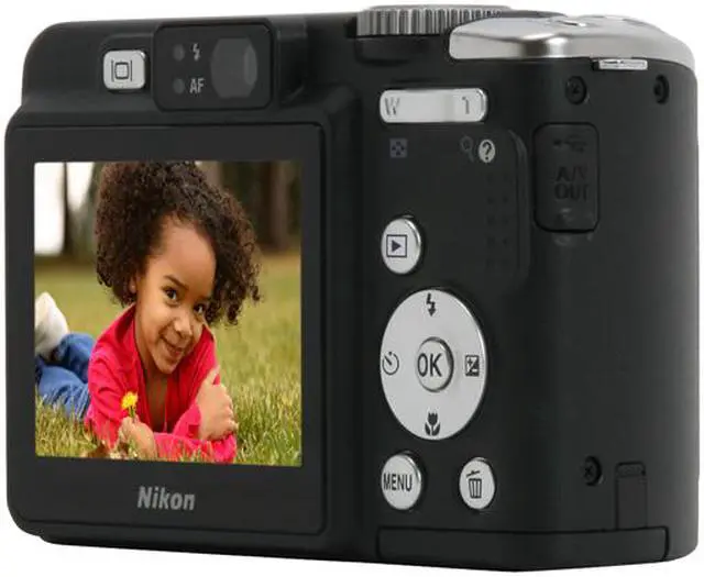 Alt view image 5 of 12 - Nikon Coolpix P50 Black 8.1 MP 2.4" 115K LCD 3.6X Optical Zoom 28mm Wide Angle Digital Camera