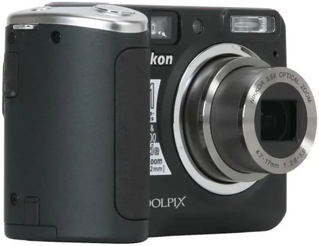 Alt view image 7 of 12 - Nikon Coolpix P50 Black 8.1 MP 2.4" 115K LCD 3.6X Optical Zoom 28mm Wide Angle Digital Camera