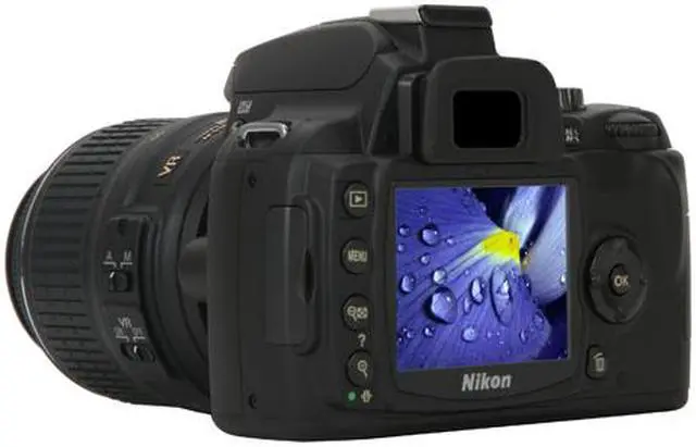 Alt view image 3 of 13 - Nikon D60 Black 10.2 MP Digital SLR Camera w/ AF-S DX NIKKOR 18-55mm f/3.5-5.6G VR Lens