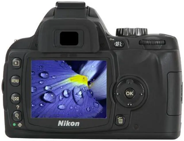 Alt view image 4 of 13 - Nikon D60 Black 10.2 MP Digital SLR Camera w/ AF-S DX NIKKOR 18-55mm f/3.5-5.6G VR Lens