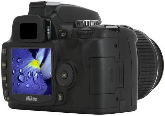 Alt view image 5 of 13 - Nikon D60 Black 10.2 MP Digital SLR Camera w/ AF-S DX NIKKOR 18-55mm f/3.5-5.6G VR Lens