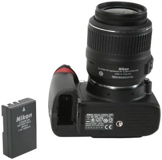 Alt view image 12 of 13 - Nikon D60 Black 10.2 MP Digital SLR Camera w/ AF-S DX NIKKOR 18-55mm f/3.5-5.6G VR Lens