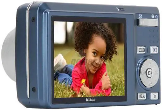 Nikon CoolPix S550 Cool Blue 10.0 MP Digital Camera - Newegg.com