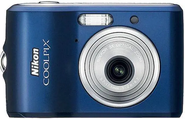 Alt view image 2 of 5 - Nikon CoolPix L18 Navy 8.0 MP 3X Optical Zoom Digital Camera